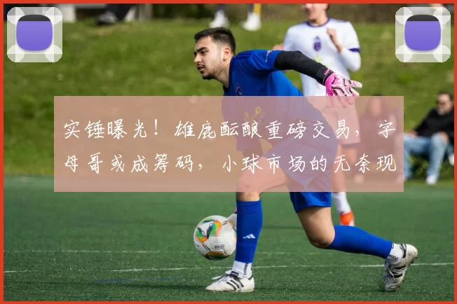 实锤曝光！雄鹿酝酿重磅交易，字母哥或成筹码，小球市场的无奈现实令人心酸_1_NBA_骑士